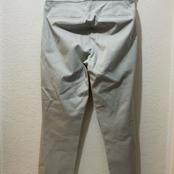 J. Crew Martie Slim Leg Crop Ankle Twill Trouser Dress Pants Preppy Light Gray 4 - Picture 11 of 12
